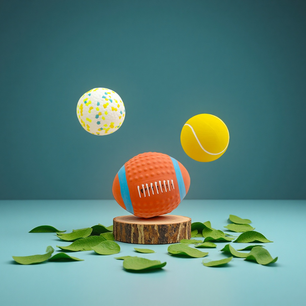 Pet latex toys, rugby balls, sound-making, biting pet dog toys wholesale, dolls, other styles Application Scenario