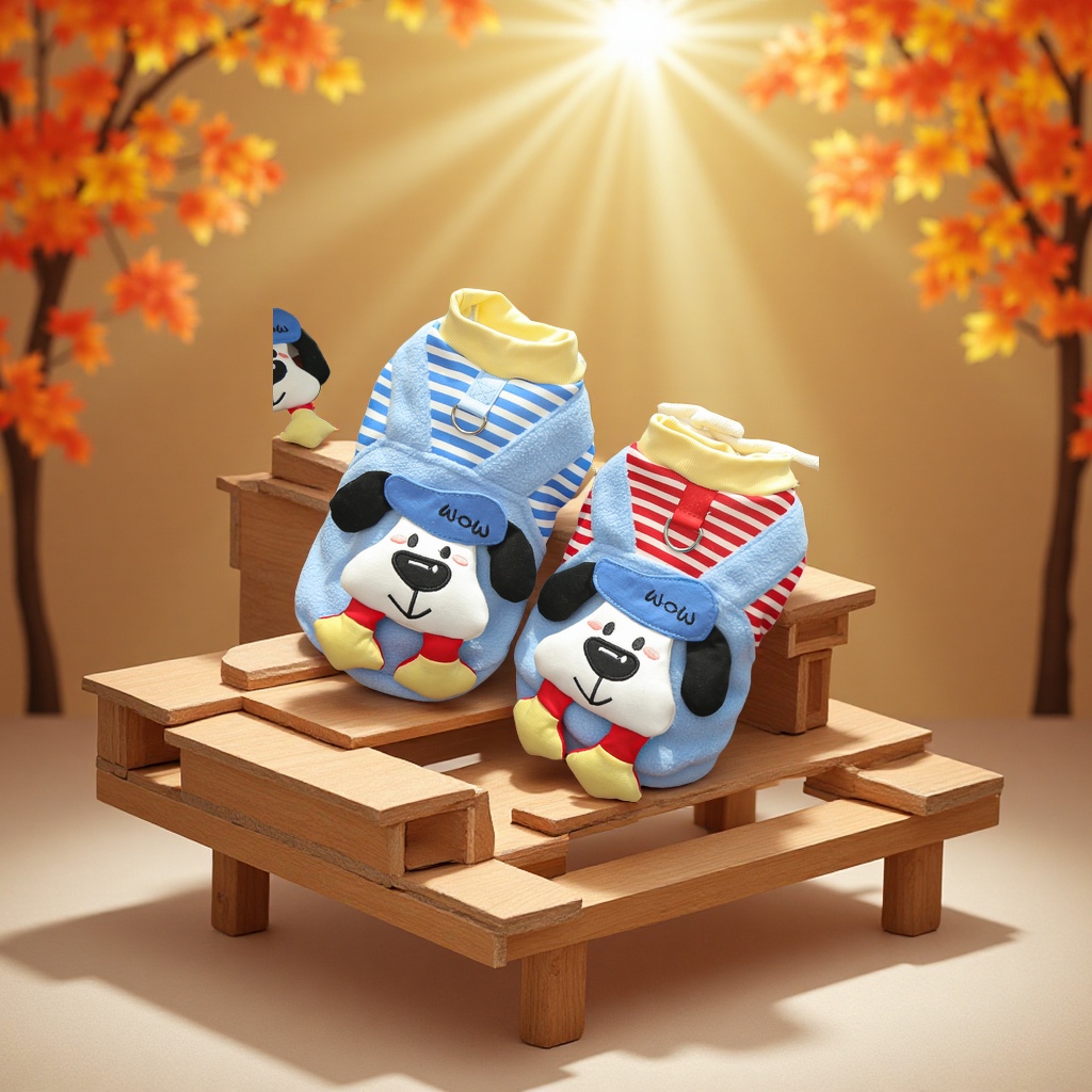 Teddy, bichon Frise, Golden Retriever, Corgi, autumn and winter pet plush cute dolls, cat clothes, pet clothing and supplies cross-border shipping details Picture