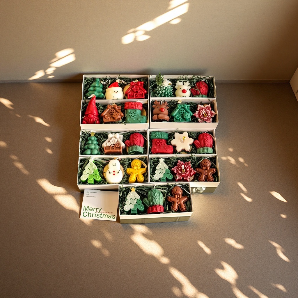 香薰蜡烛圣诞礼盒套装温馨节日香氛家居装饰礼品赠送佳品