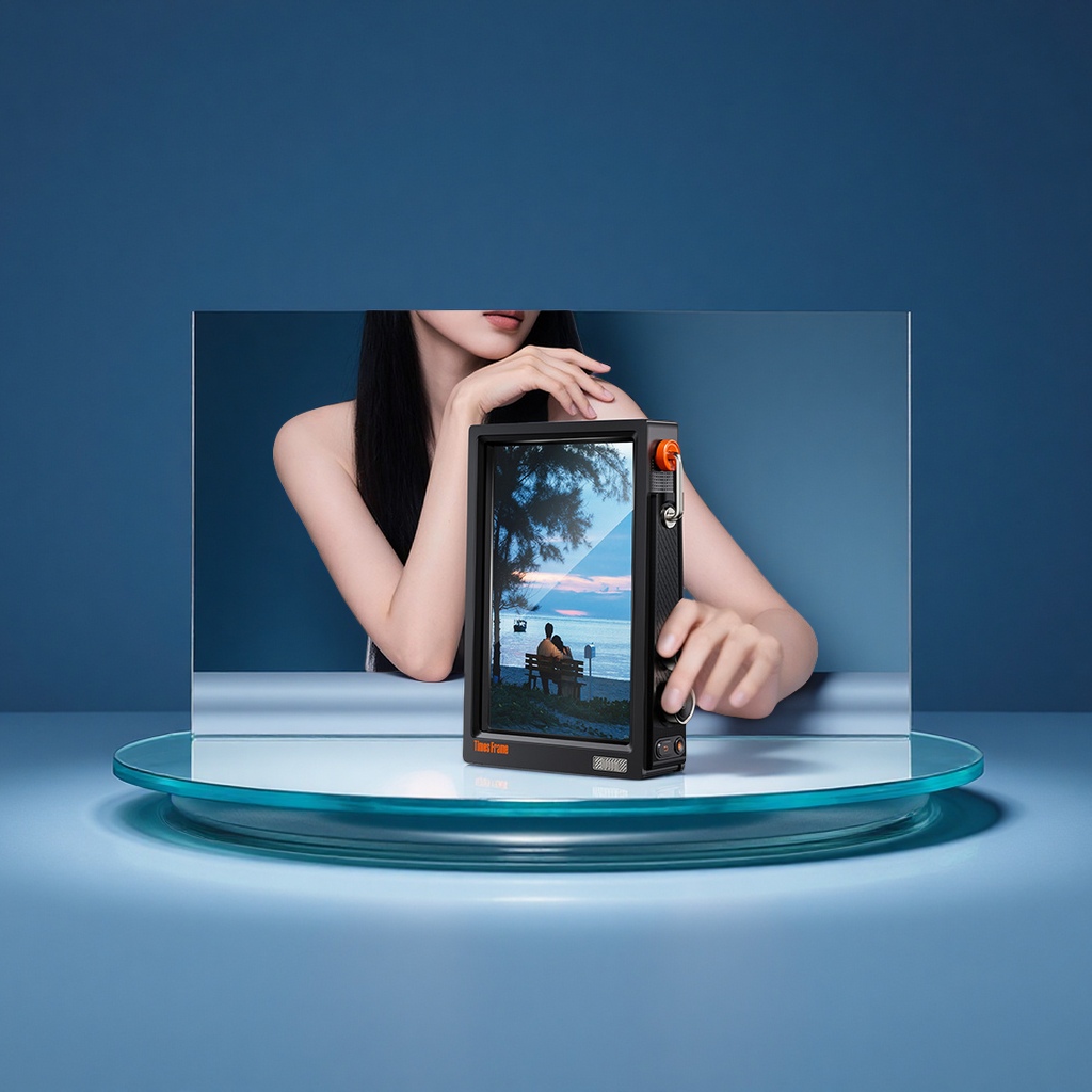 Divoom点音时光之界透明悬浮电子相框高清情侣数码相册智能投影礼物