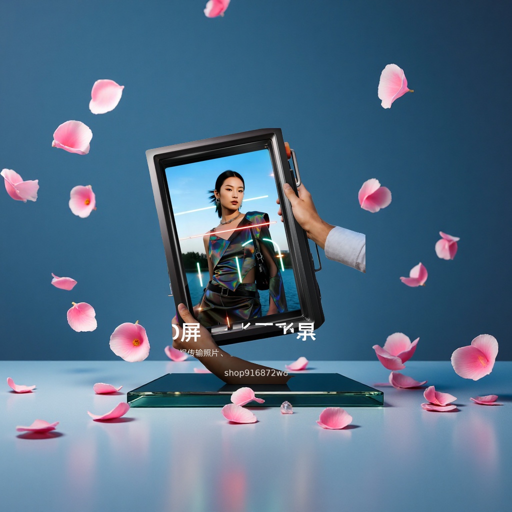 Divoom Time World Transparent Floating Electronic Photo Frame High-definition couple Digital Album Smart Projection Gift details Picture