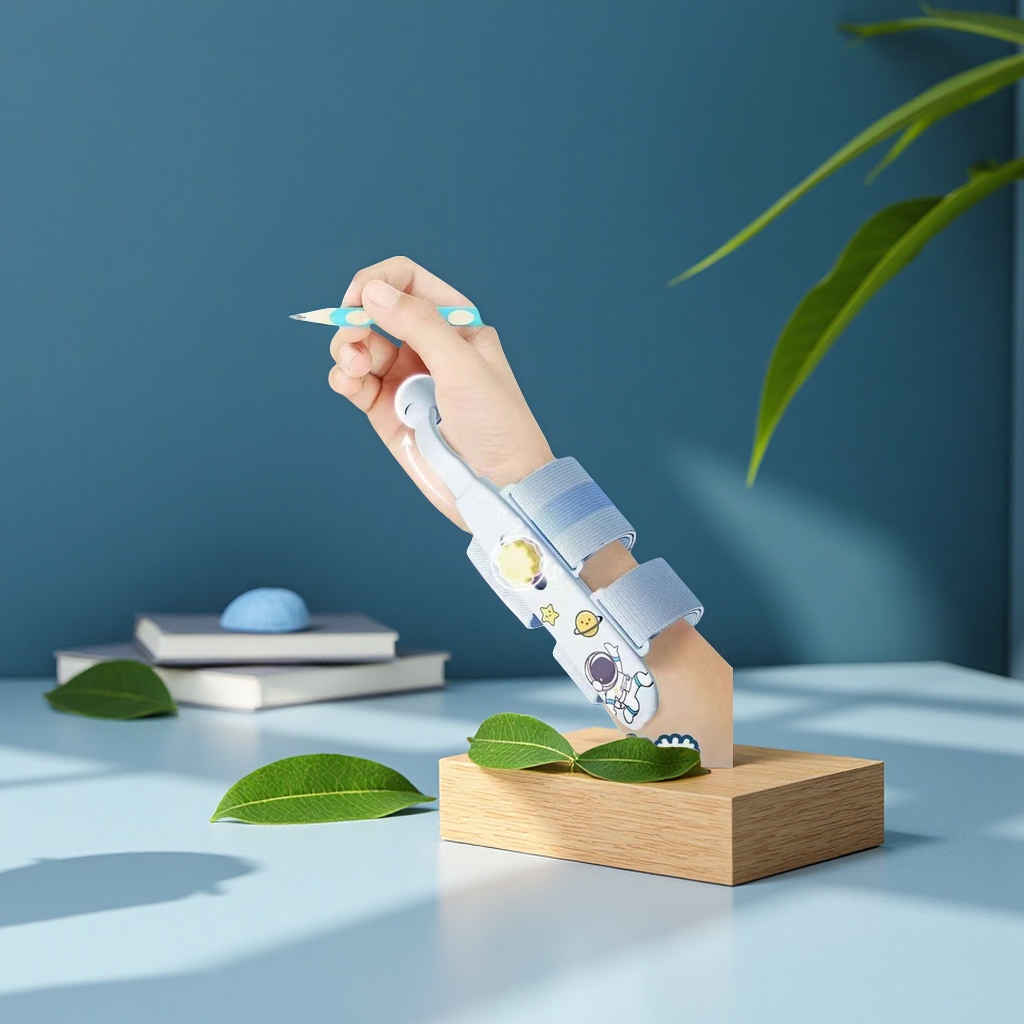 写字防止弯手腕护腕支架成人儿童书写保护手腕垫缓冲护具