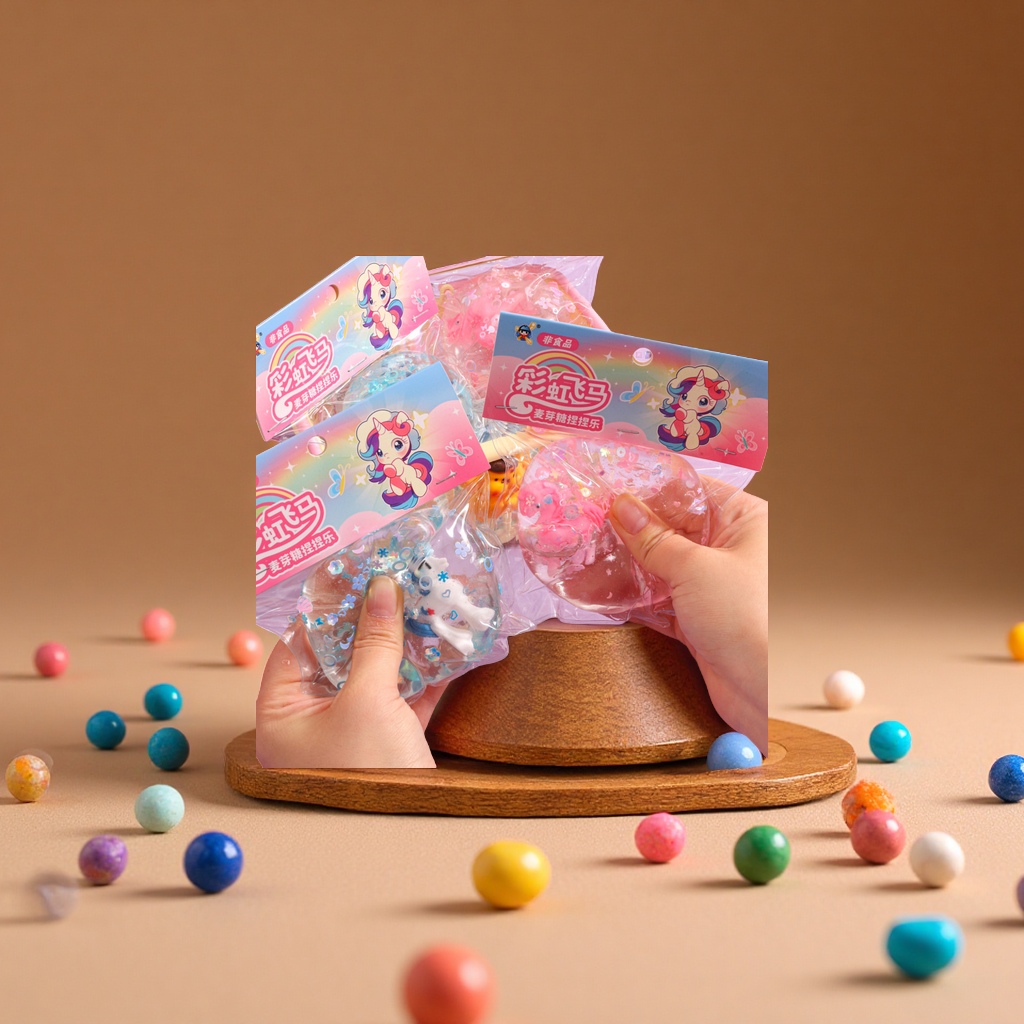 麦芽糖捏捏乐慢回弹减压玩具挤压球TPR发泄球益智解压手感佳彩泥粘土沙玩具