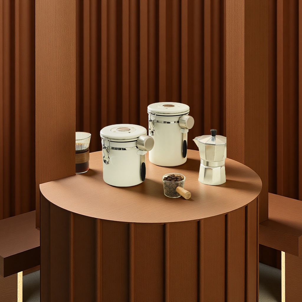 304 Stainless Steel Coffee Bean, Tea And Milk Powder Storage Tanks, Sealed Cans, Kitchen Storage Containers, Daily Necessities Application Scenario