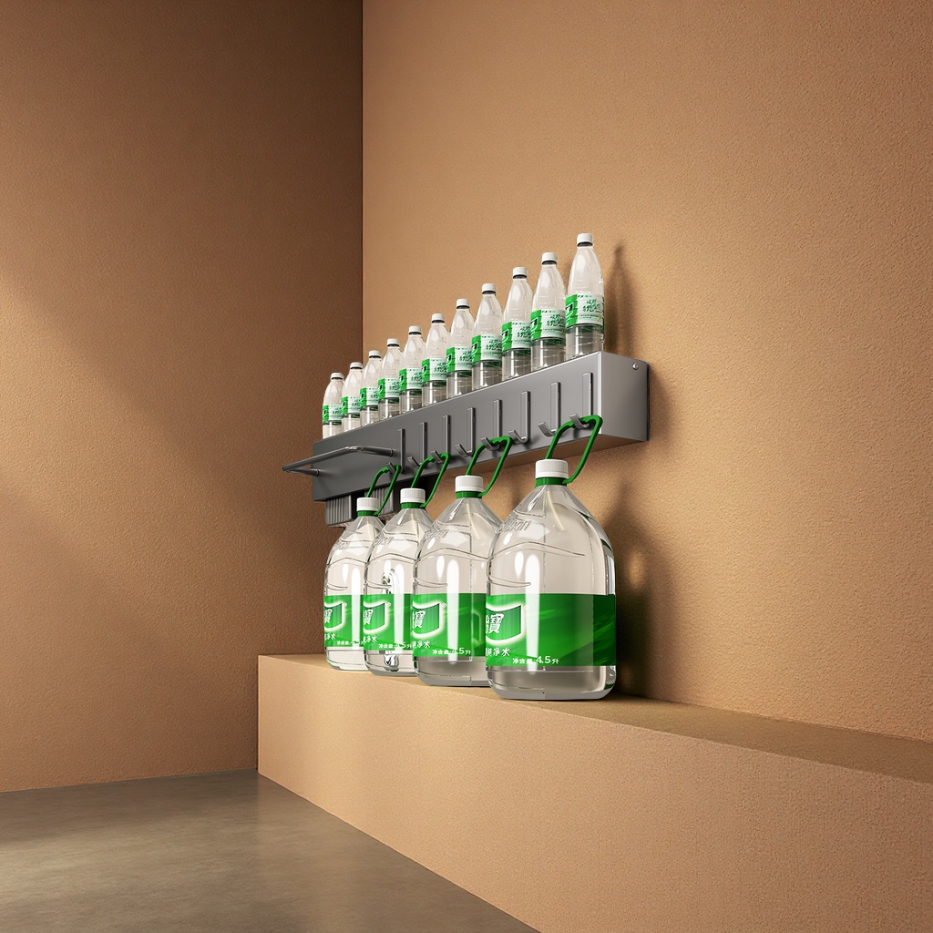 Non-drilling kitchen multi-functional storage rack, wall-mounted kitchen knife, chopstick and knife storage rack, organizing utensils wall hanging rack Application Scenario