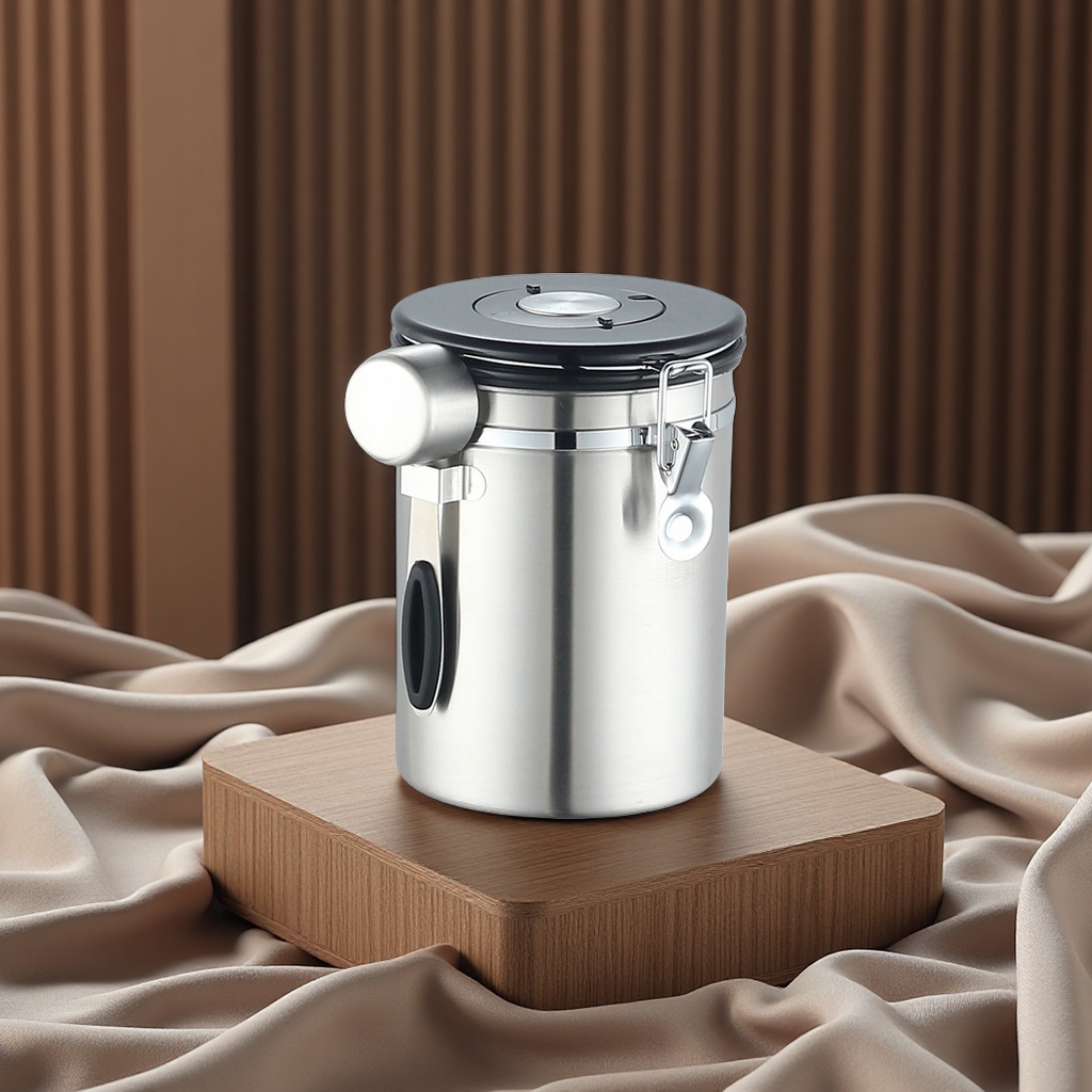 304 Stainless Steel Coffee Bean, Tea And Milk Powder Storage Tanks, Sealed Cans, Kitchen Storage Containers, Daily Necessities Item Picture