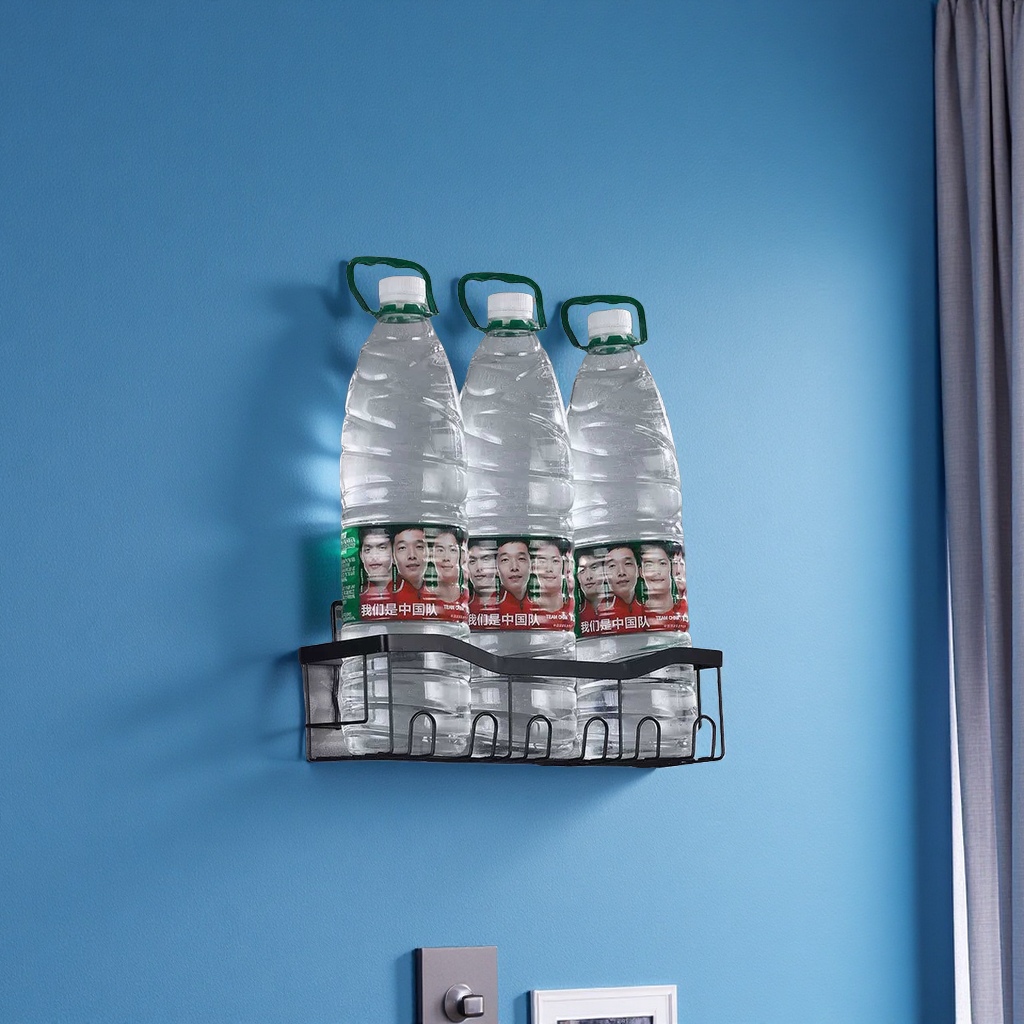 Multi-Functional Bathroom Wall Storage Rack, Kitchen And Bathroom Draining Basket, Toothbrush Holder, Non-Drilling Storage, Wall-Mounted Bathroom Hardware details Picture