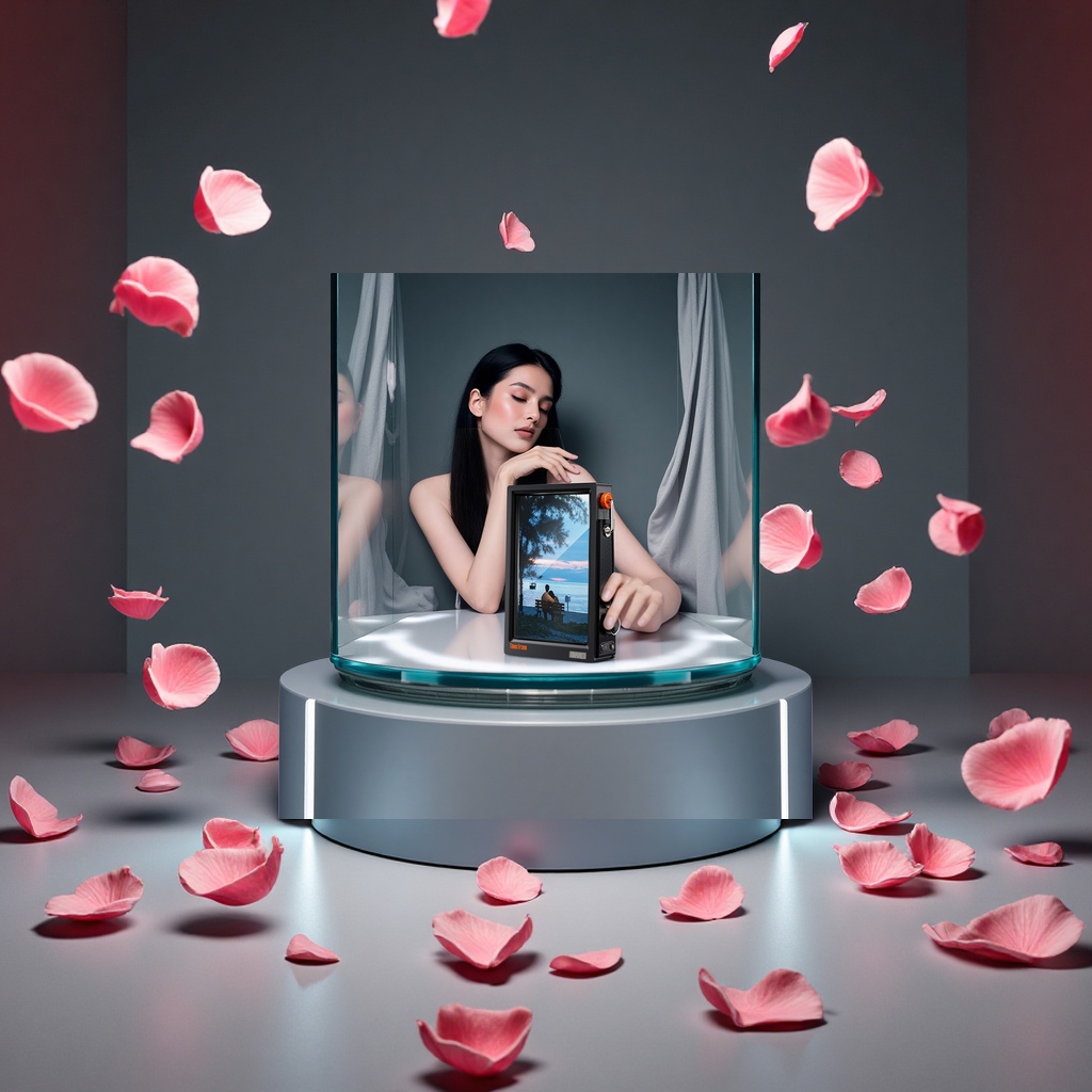 Divoom点音时光之界透明悬浮电子相框高清情侣数码相册礼物数码产品