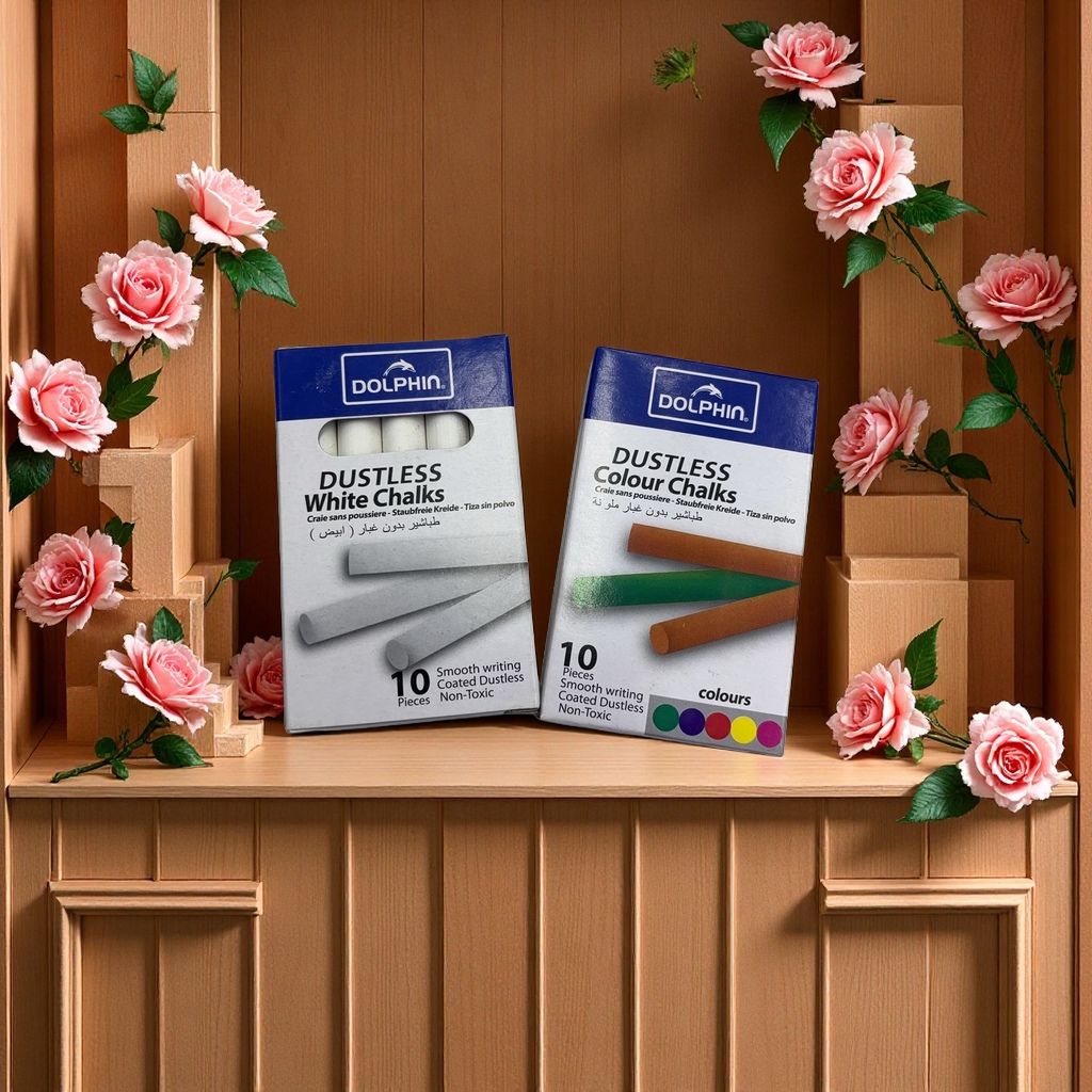 无尘粉笔 教学用白色粉笔 学校绘画写字粉笔 便携装环保无尘粉笔