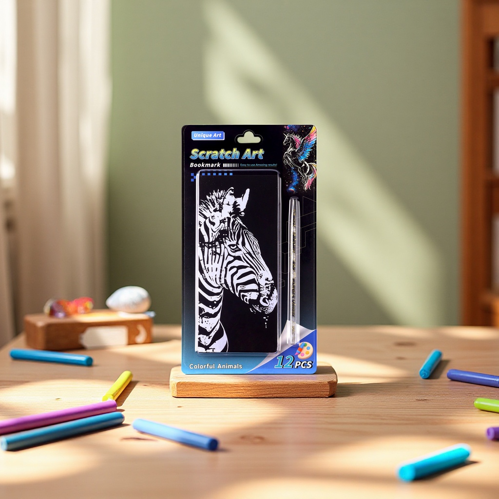 炫彩儿童DIY刮画纸幼儿园手工创意涂鸦卡通刮画本美术绘图用品60张详情图5