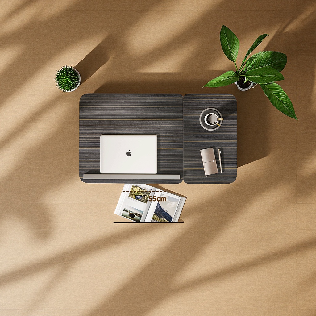 Portable folding small table for office desk and bed, home study desk, bedroom, student dormitory, simple style digital computer stand details Picture