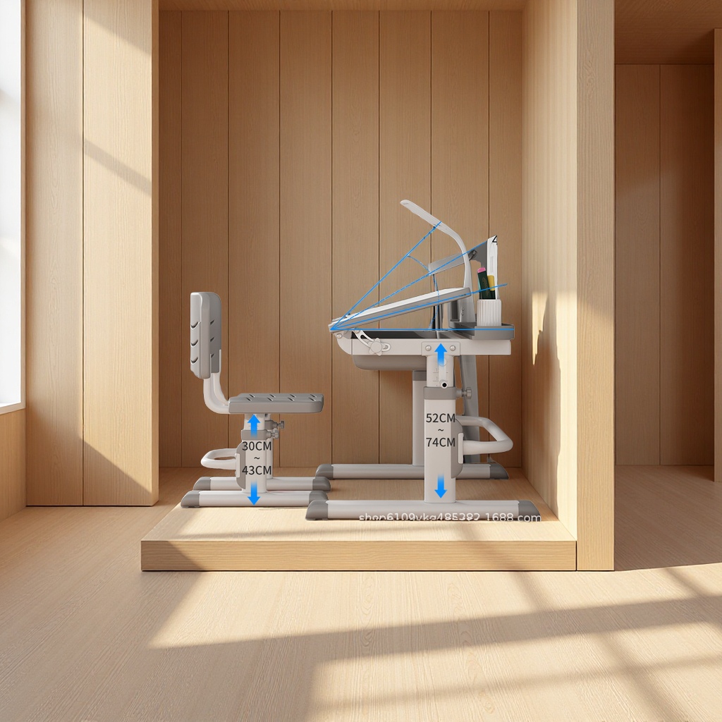 儿童学习桌/小课桌/积木桌子多功能/实木书桌/桌子椅子产品图