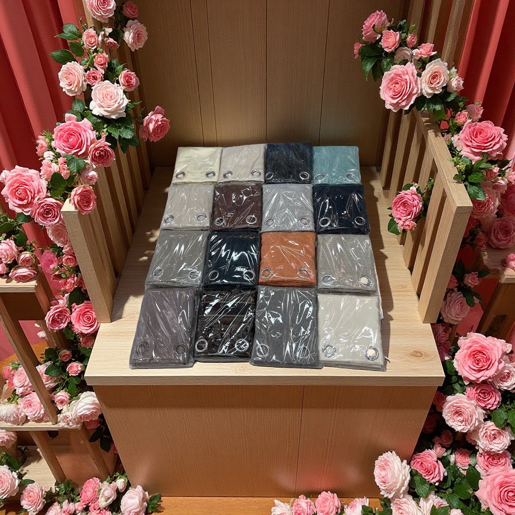 Jacquard fabric curtains are high-end, luxurious, light-blocking and heat-insulating decorative items for living rooms and bedrooms in a modern and simple style full figure