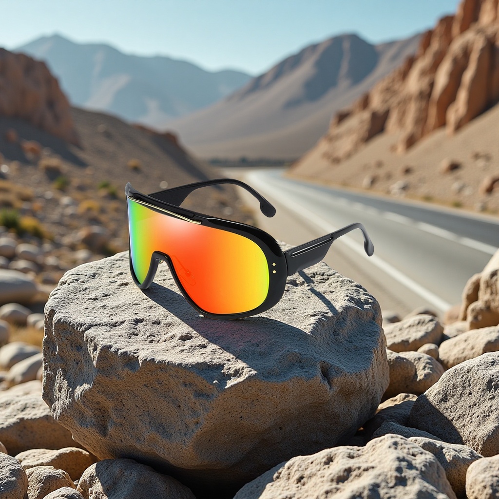 2025新款大框一体运动骑行户外太阳镜防风防尘时尚开车墨镜男女通用