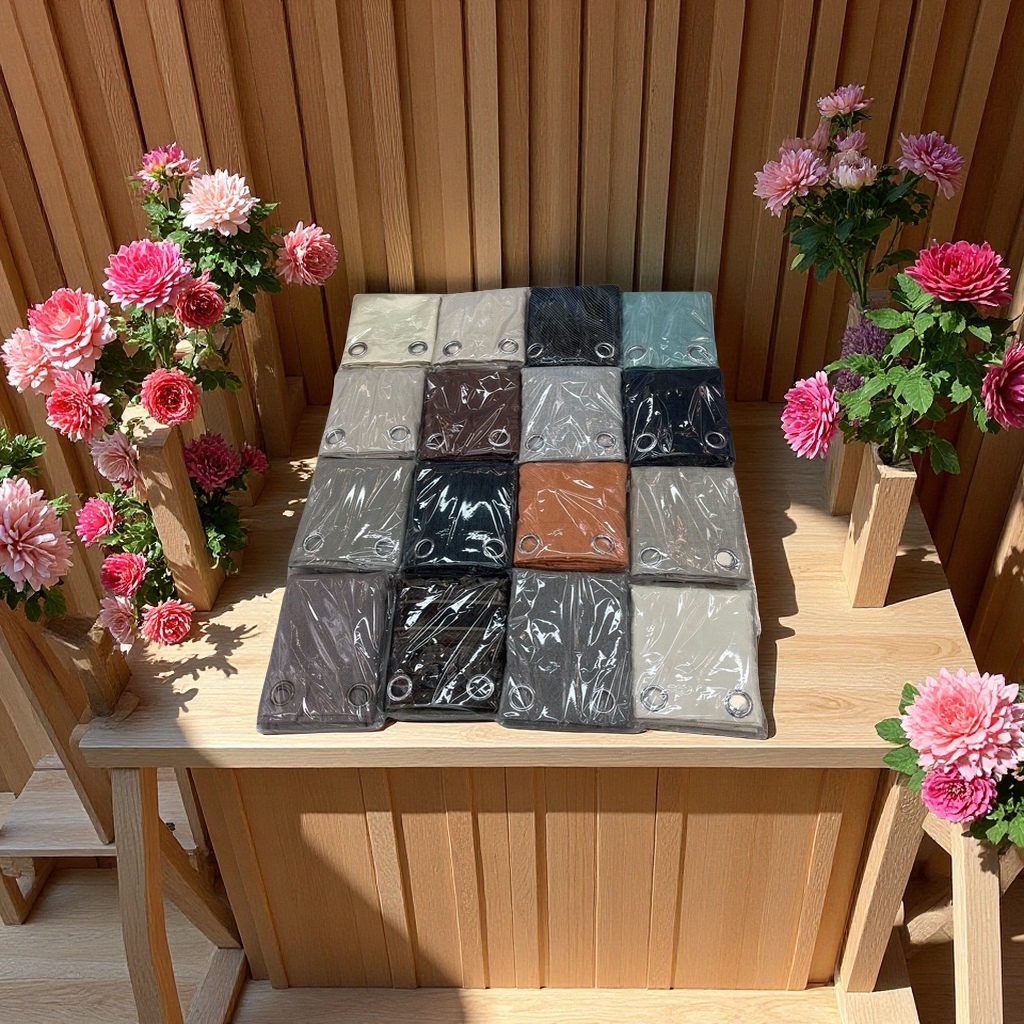 提花面料窗帘柔美遮光隔热高端客厅卧室窗纱窗帘布装饰品