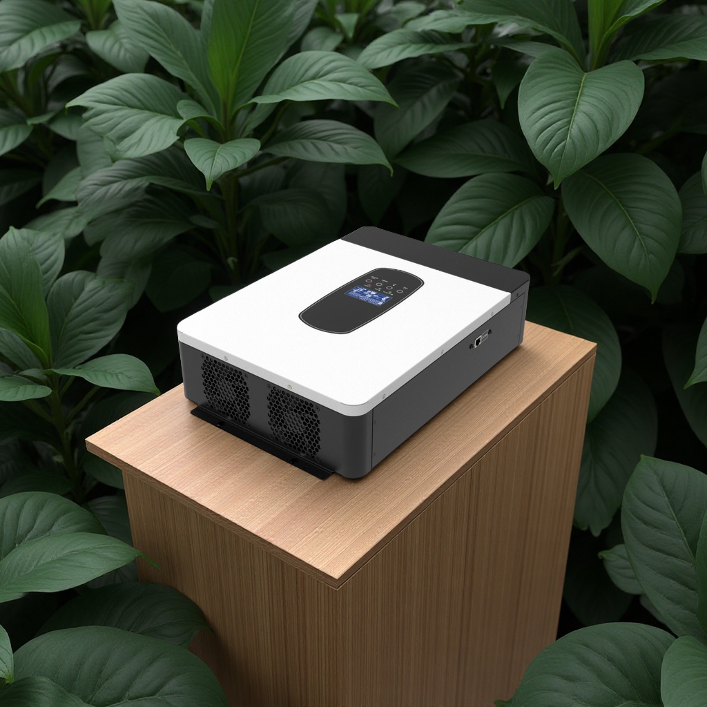 The 6.2KW48V to 220V reverse control all-in-one machine is equipped with an MPPT110APV55 wide-voltage photovoltaic inverter and a digital computer intelligent remote control details Picture