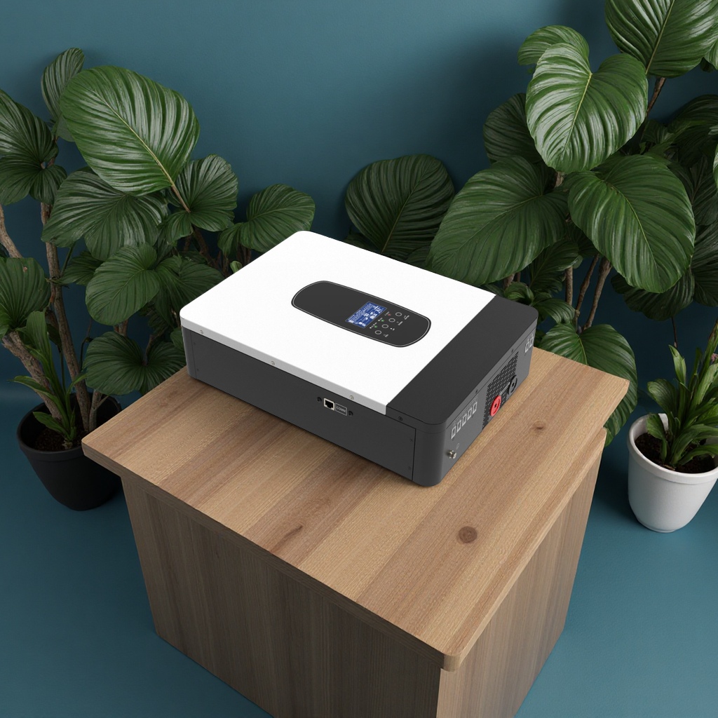 The 6.2KW48V to 220V reverse control all-in-one machine is equipped with an MPPT110APV55 wide-voltage photovoltaic inverter and a digital computer intelligent remote control Specification image