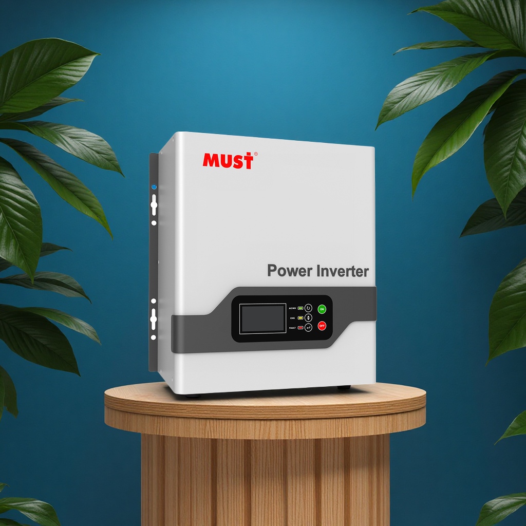 MUST工频逆变器1KWDC12V液晶显示带充电便携户外电源电工电气逆变器
