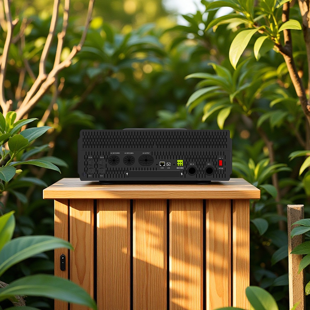 The solar inverter household off-grid system energy storage 12KW photovoltaic integrated machine is equipped with an MPPT electrical inverter power supply Item Picture