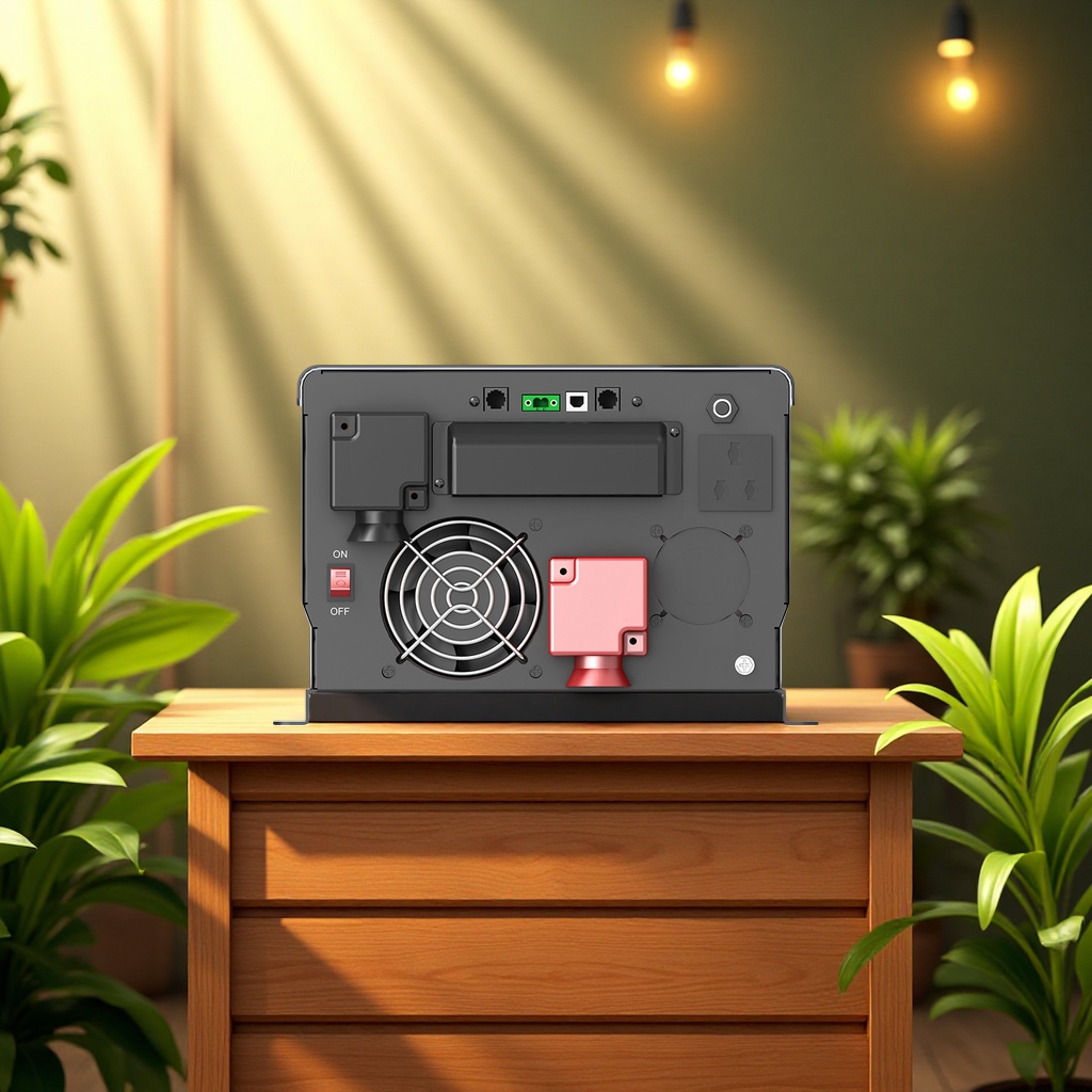5kw solar inverter all-in-one machine 48v to 220v household energy storage pure sine wave power frequency LCD display electrical inverter power supply Item Picture