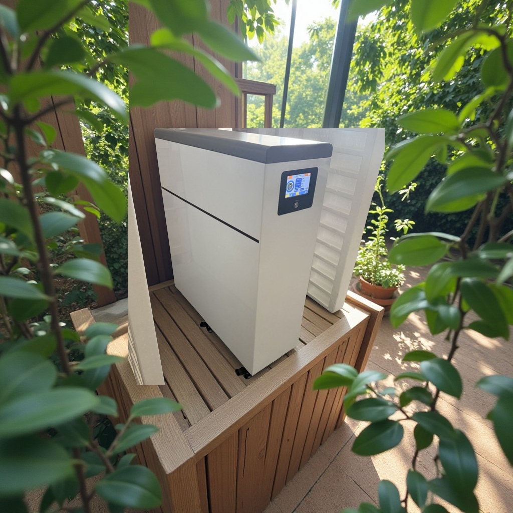 跨境外贸白色落地式光伏储能电池30kwh磷酸铁锂51.2v600Ah家用空气净化器