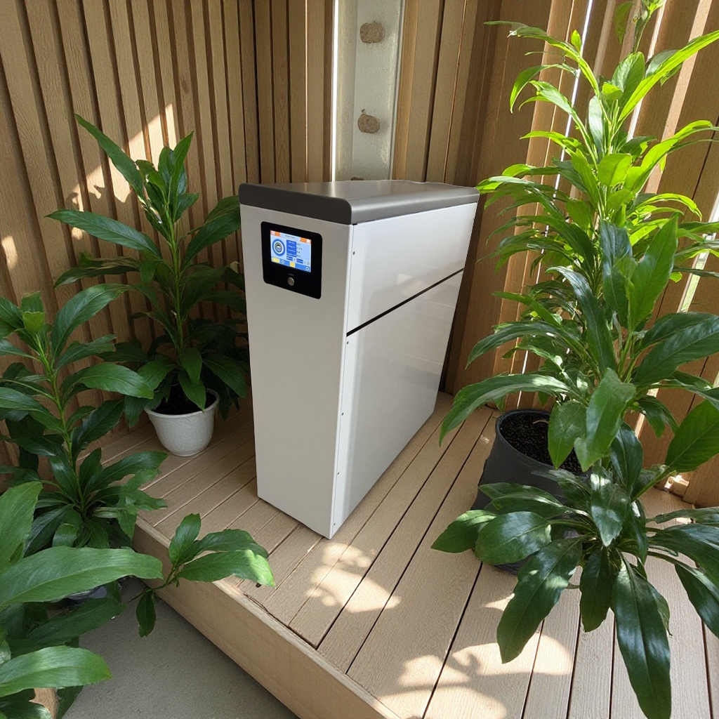 Cross-border foreign trade white floor-standing photovoltaic energy storage battery 30kwh, lithium iron phosphate 51.2V 600Ah household air purifier Item Picture