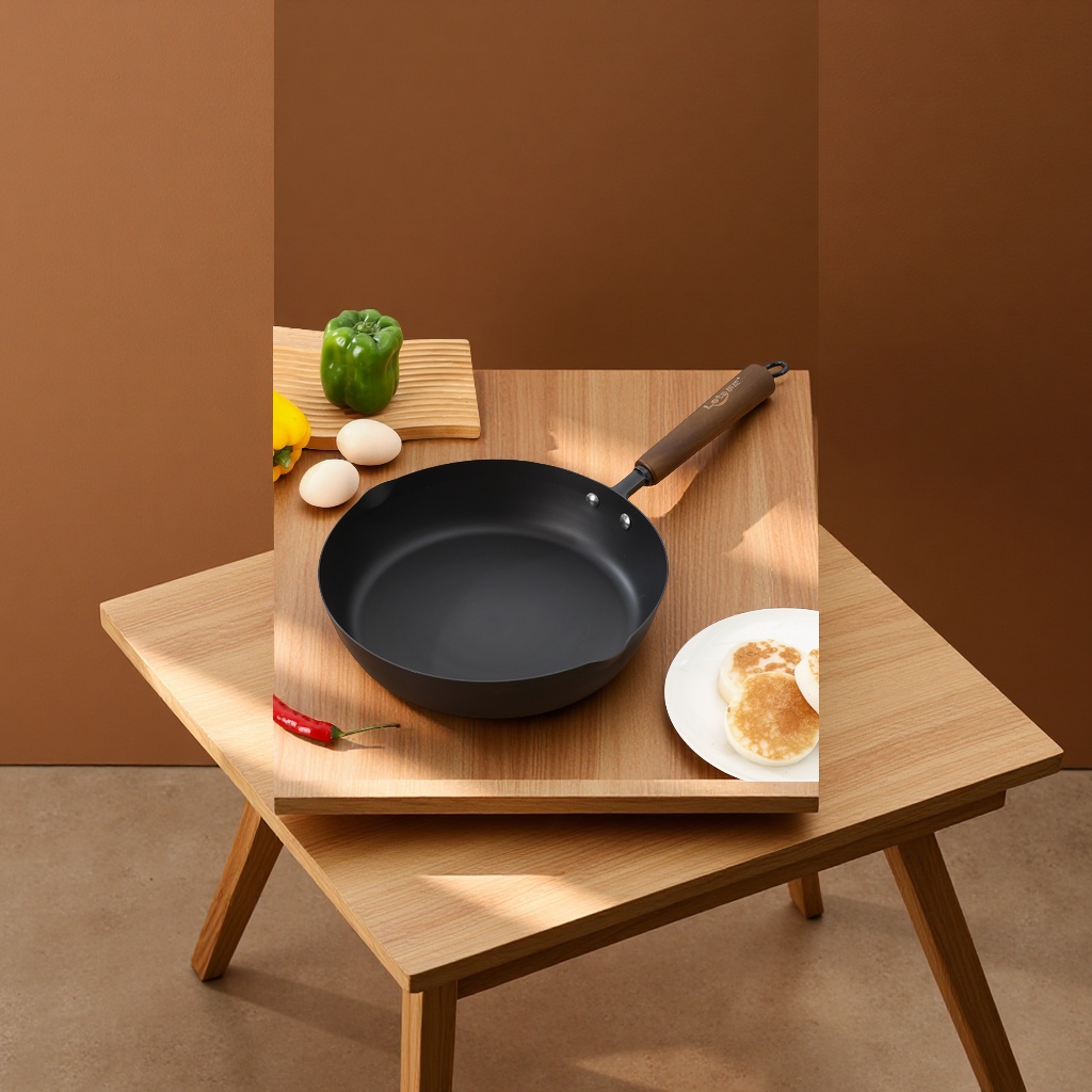 不锈钢锅/平底鍋/铸铁煎锅/煎饼锅/平底锅加厚产品图