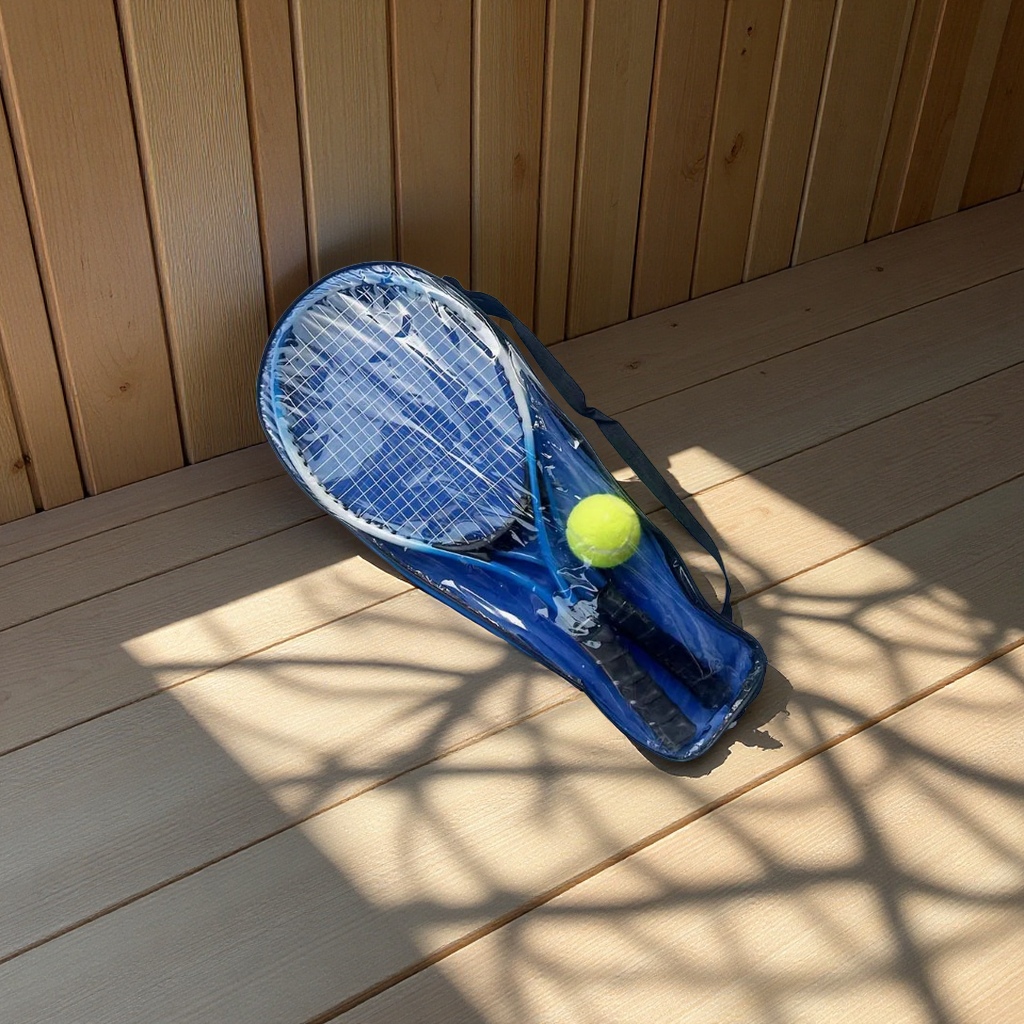 青少年网球拍套装运动训练双拍带1球结实耐用适合初学者羽毛球网球用品