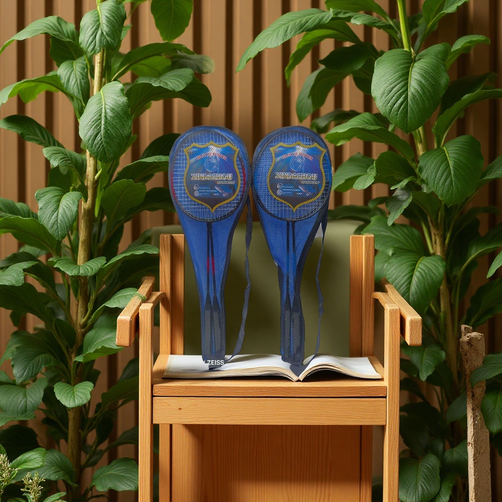 工厂供应耐用羽毛球拍儿童成人训练套装铁合金一件代发运动户外羽毛球网球包批发