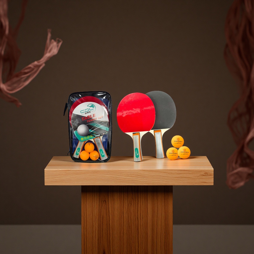 乒乓球拍套装运动用品组合袋装三球两拍户外体育用品批发