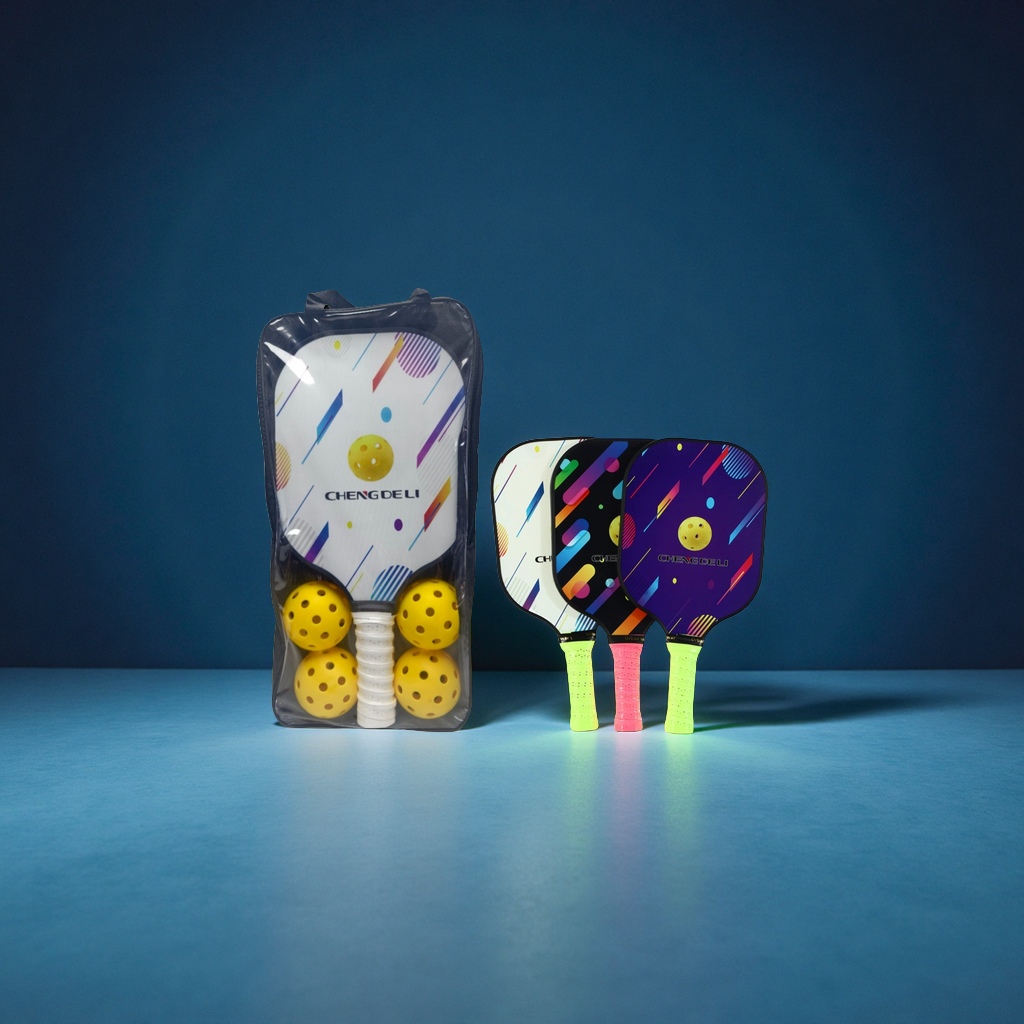 亚马逊爆款玻璃纤维匹克球拍专业比赛碳纤维羽毛球网球用品批发代发工厂现货运动户外