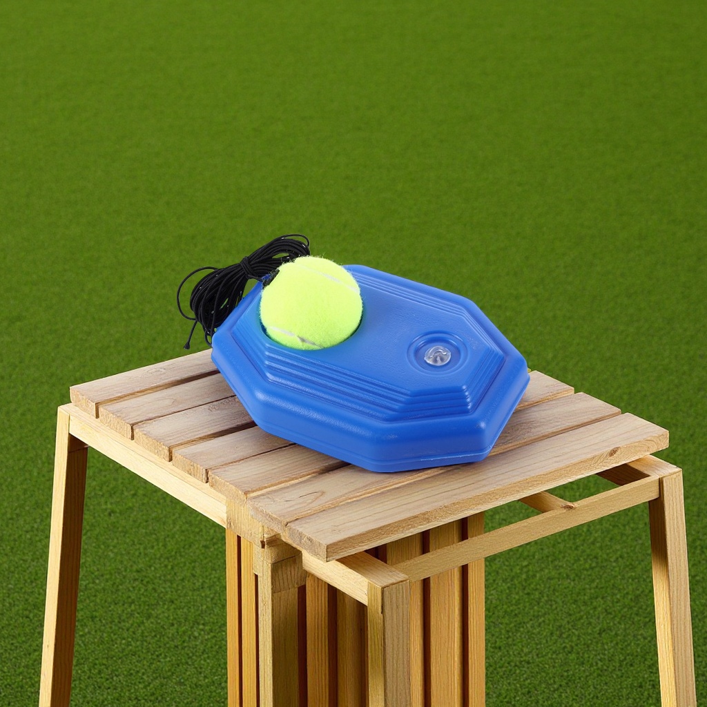 网球底座加绳单人训练器运动户外羽毛球网球用品回弹器陪练器