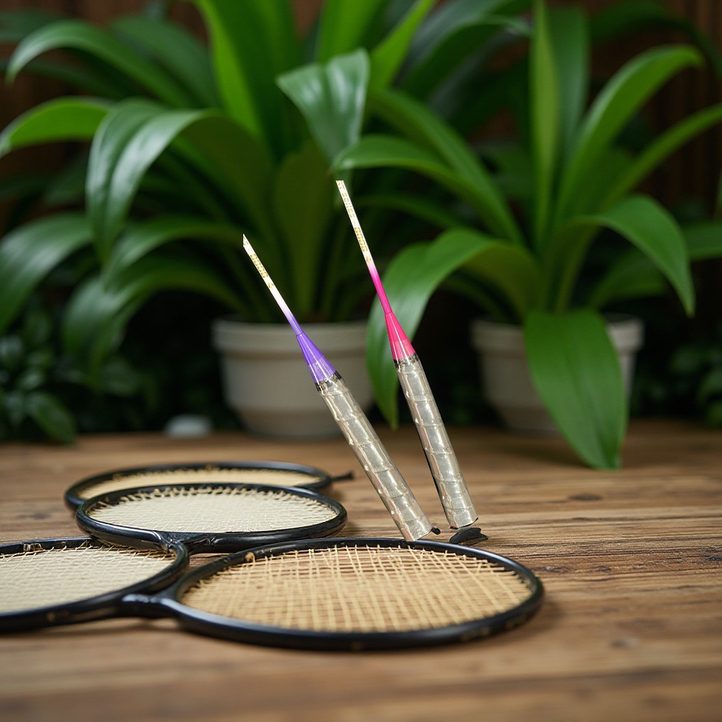 羽毛球拍、网球拍实物图