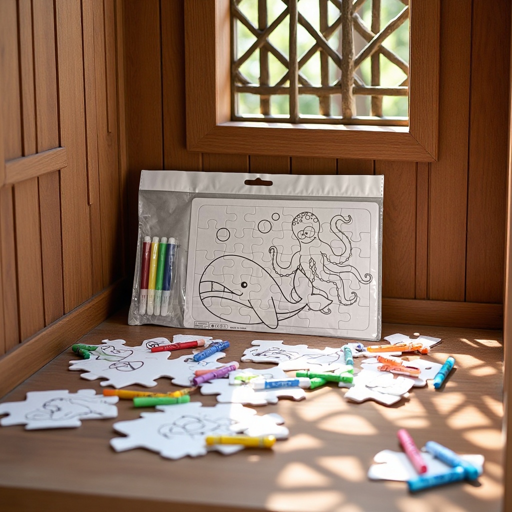 The Doudou jigsaw puzzle children's educational toy integrates the creative tangram puzzle building game and is suitable for children over 3 years old to learn in a fun way