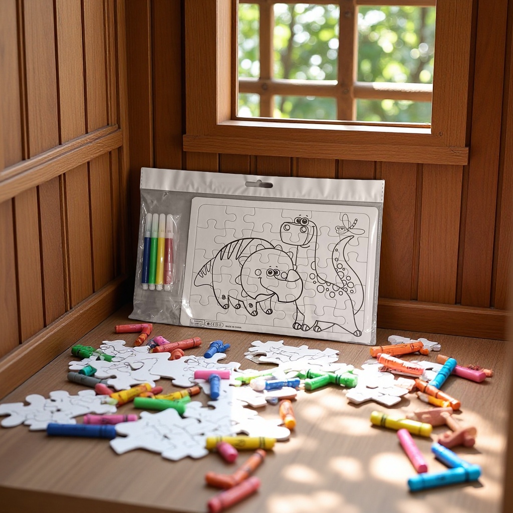 The Doudou jigsaw puzzle children's educational toy integrates the creative tangram puzzle building game and is suitable for children over 3 years old to learn in a fun way Item Picture