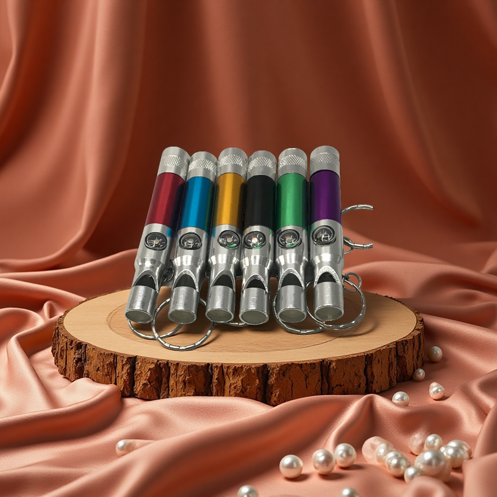 三合一救生哨带灯带指南针多功能户外求生装备便携紧急救援工具