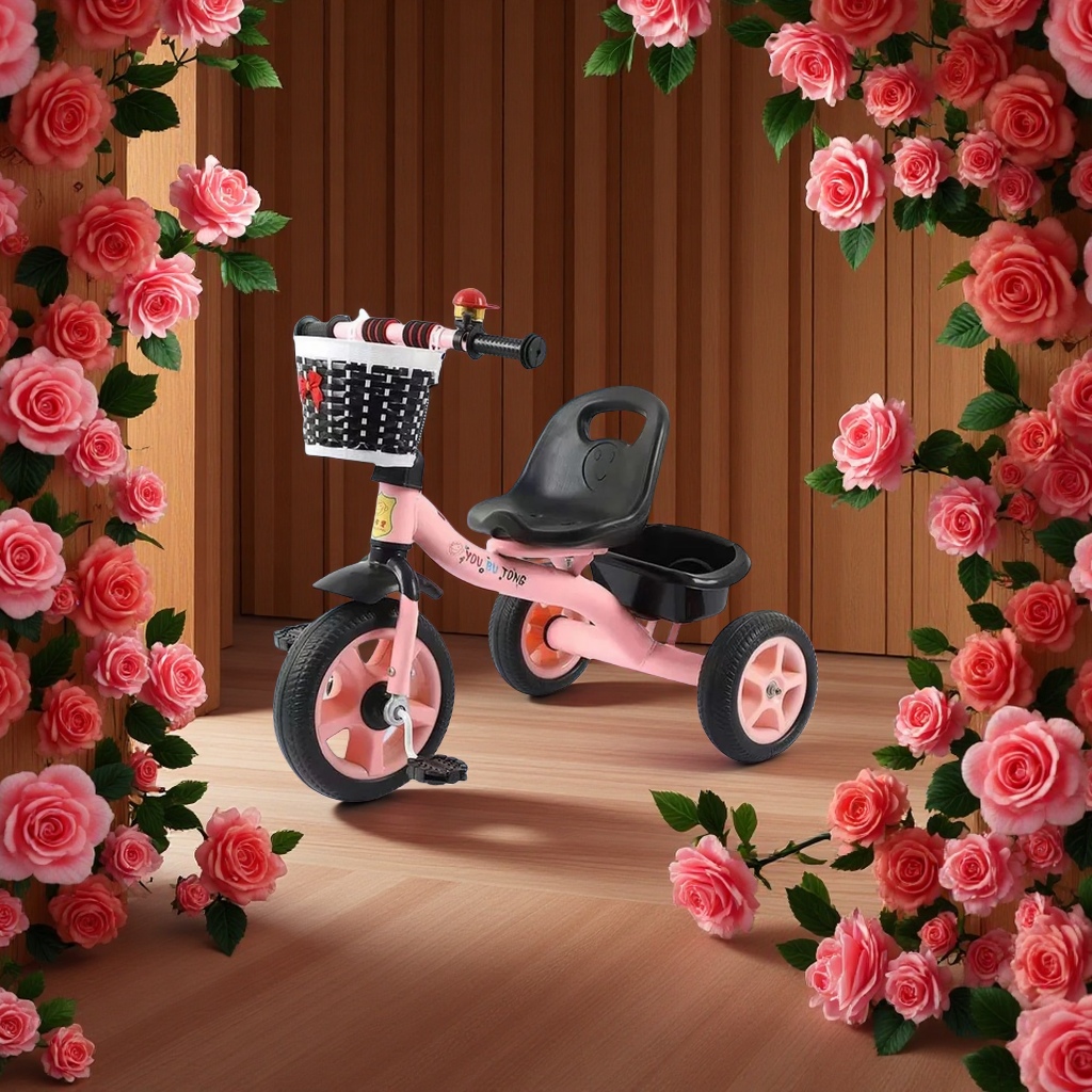 儿童三轮车厂家直销三色可选定制颜色安全耐用适合学步宝宝童车