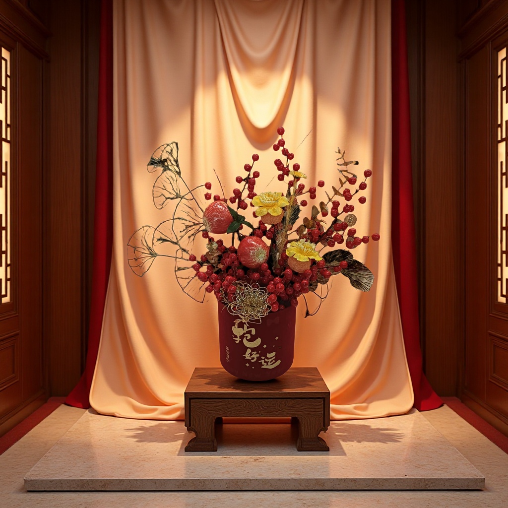 Chinese knot ornaments, flower arrangement decorations, handicrafts, home living room creative gifts, floral art accessories Specification image