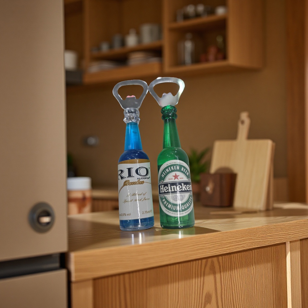 开瓶器，带磁铁，冰箱贴，可以吸在铁上面细节图