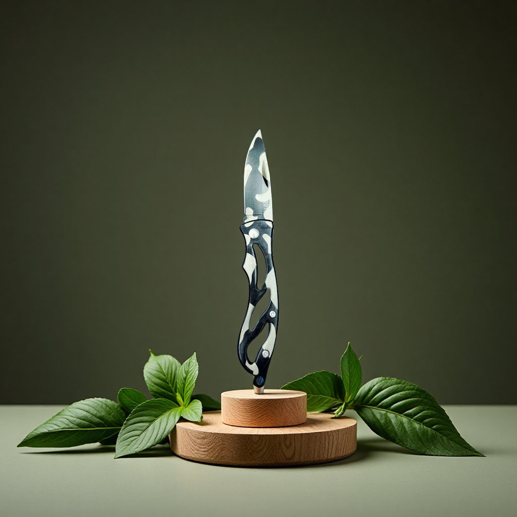 不锈钢水果刀，折叠刀，锋利，方便携带细节图