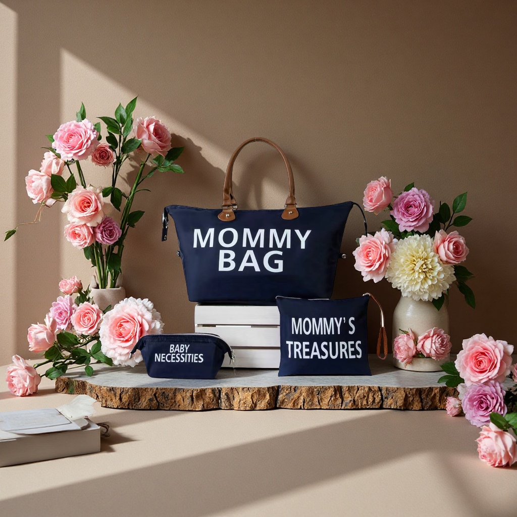 三件套妈咪包多功能母婴包手提背带大容量便携收纳包实用组合