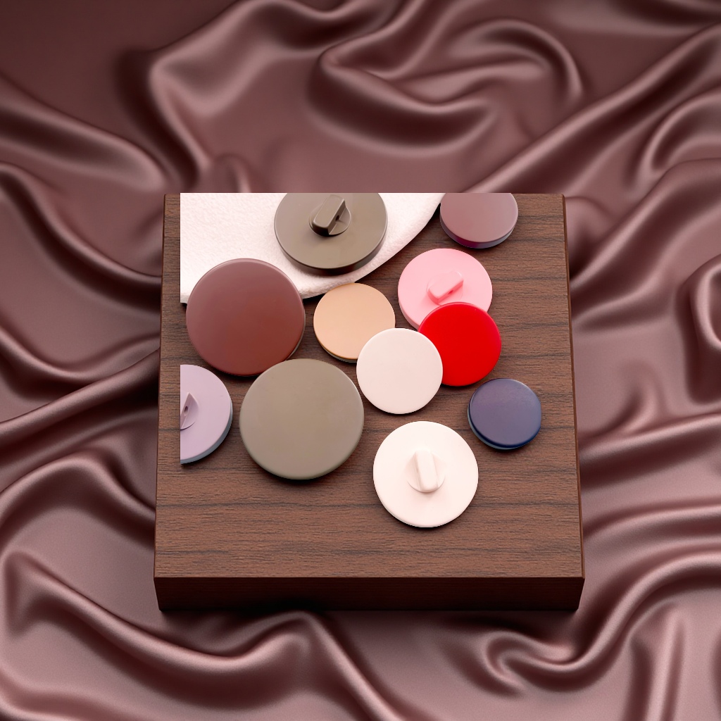 现货批发树脂平面高脚喷漆纽扣双面尼大衣扣子颜色可定电工开关按钮饰品配件