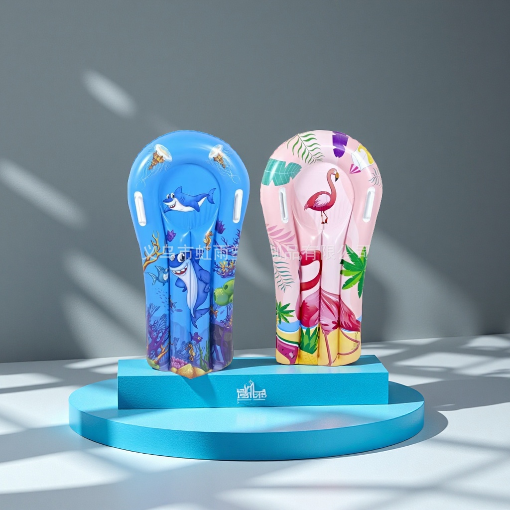 Hongyu Children's water surfboard, cartoon shark float, water play toy factory direct sales, sports outdoor swimming products, swimming rings Item Picture