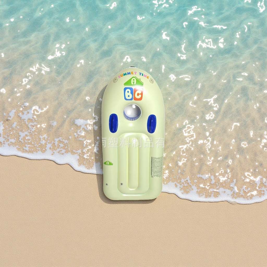 Hongyu's new thickened 120 shell surfboard float with armrests, water play and swimming equipment, children's swimsuits, factory direct sales Specification image