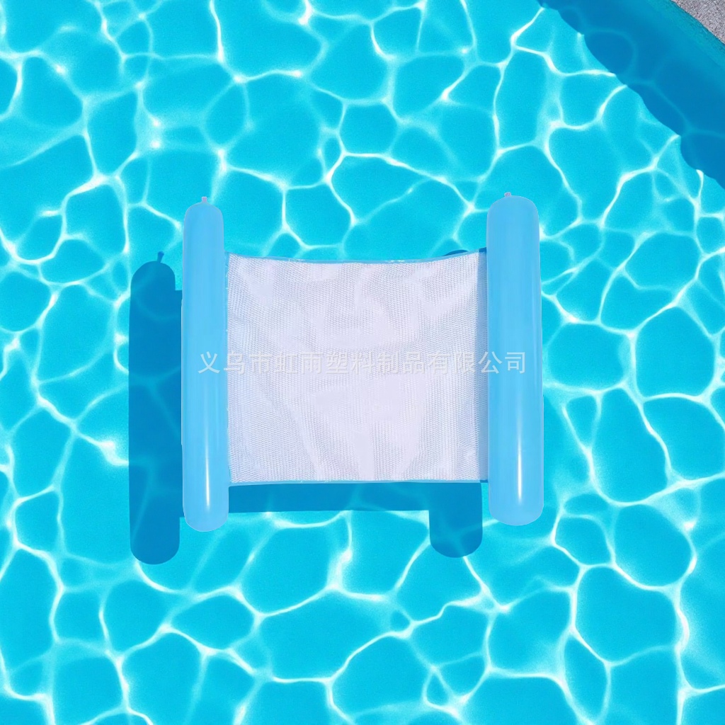 Hongyu Foreign Trade Water Lounge chairs, hammocks, PVC mesh inflatable floating beds, wholesale packaging, rubber pads, leisure and outdoor products full figure