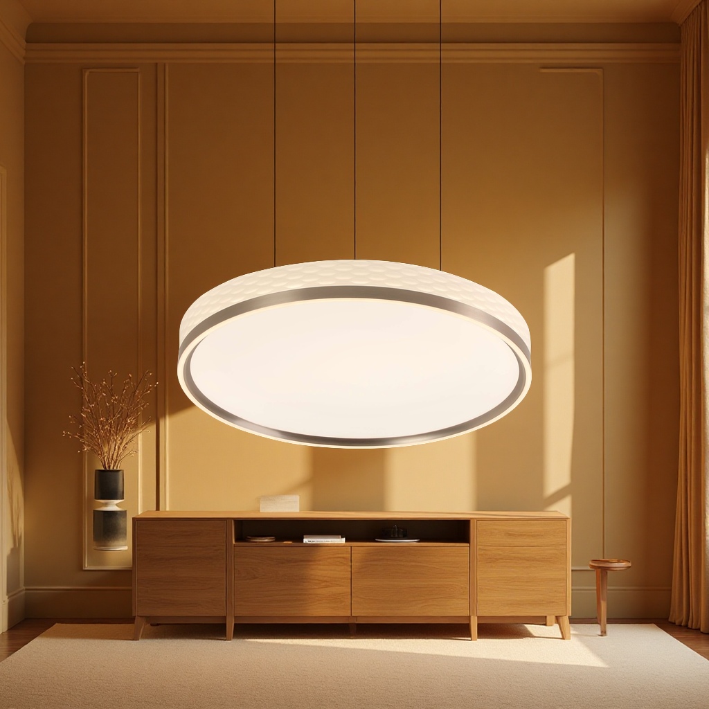 吸顶灯灯具现代简约卧室灯房间照明太阳能板太阳能灯节能环保