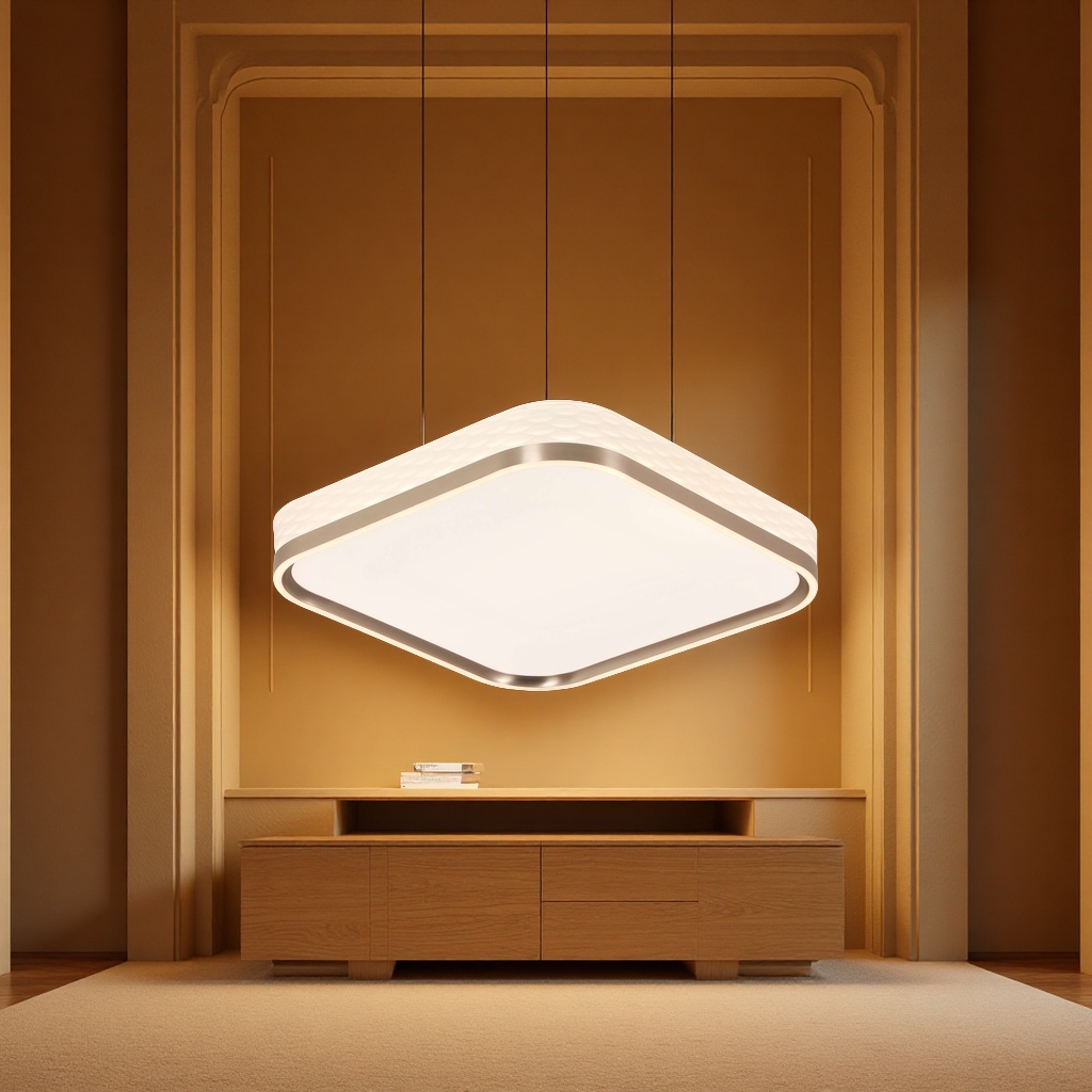 Ceiling lamps, modern and simple bedroom lamps, room lighting, solar panels, solar lamps, energy-saving and environmentally friendly details Picture