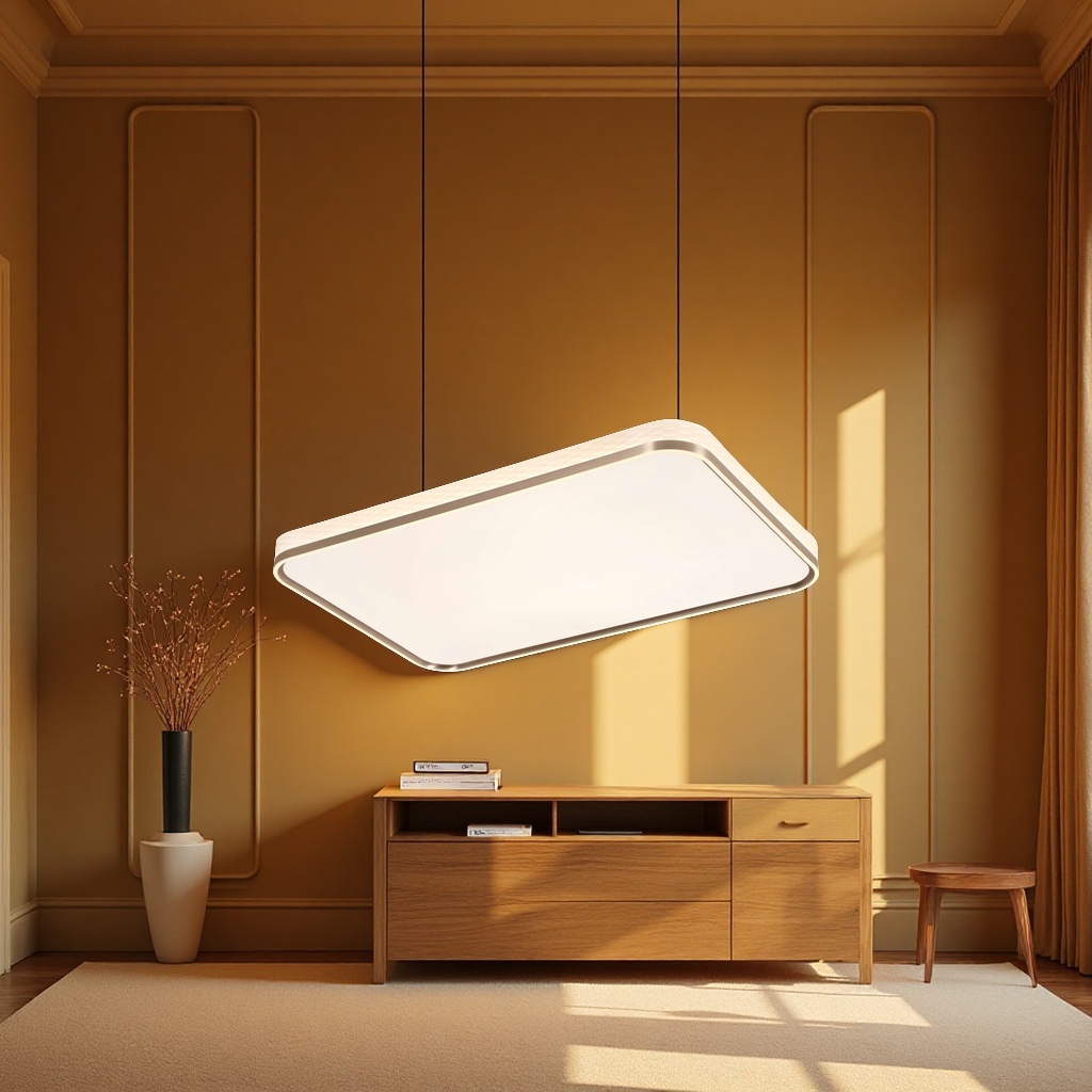 Ceiling lamps, modern and simple bedroom lamps, room lighting, solar panels, solar lamps, energy-saving and environmentally friendly Specification image