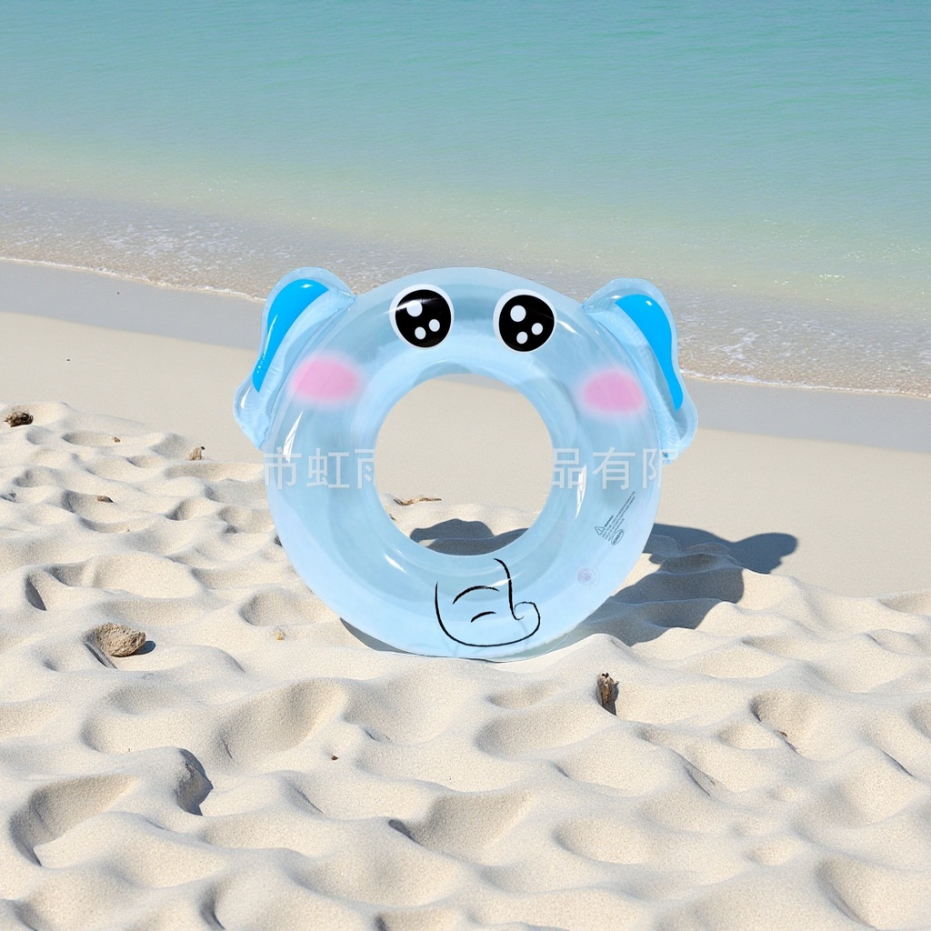 Hongyu thickened children's cartoon animal transparent and environmentally friendly PVC water inflatable toys manufacturer wholesale swimming rings sports outdoor swimming products Application Scenario