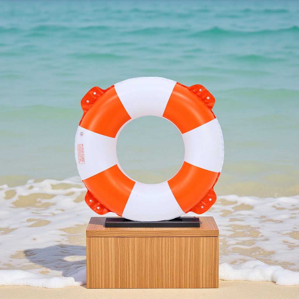 Hongyu vintage orange swimming rings for adults and teenagers, thickened material, seaside life-saving protective belts, ropes, underarm rings and safety equipment Application Scenario